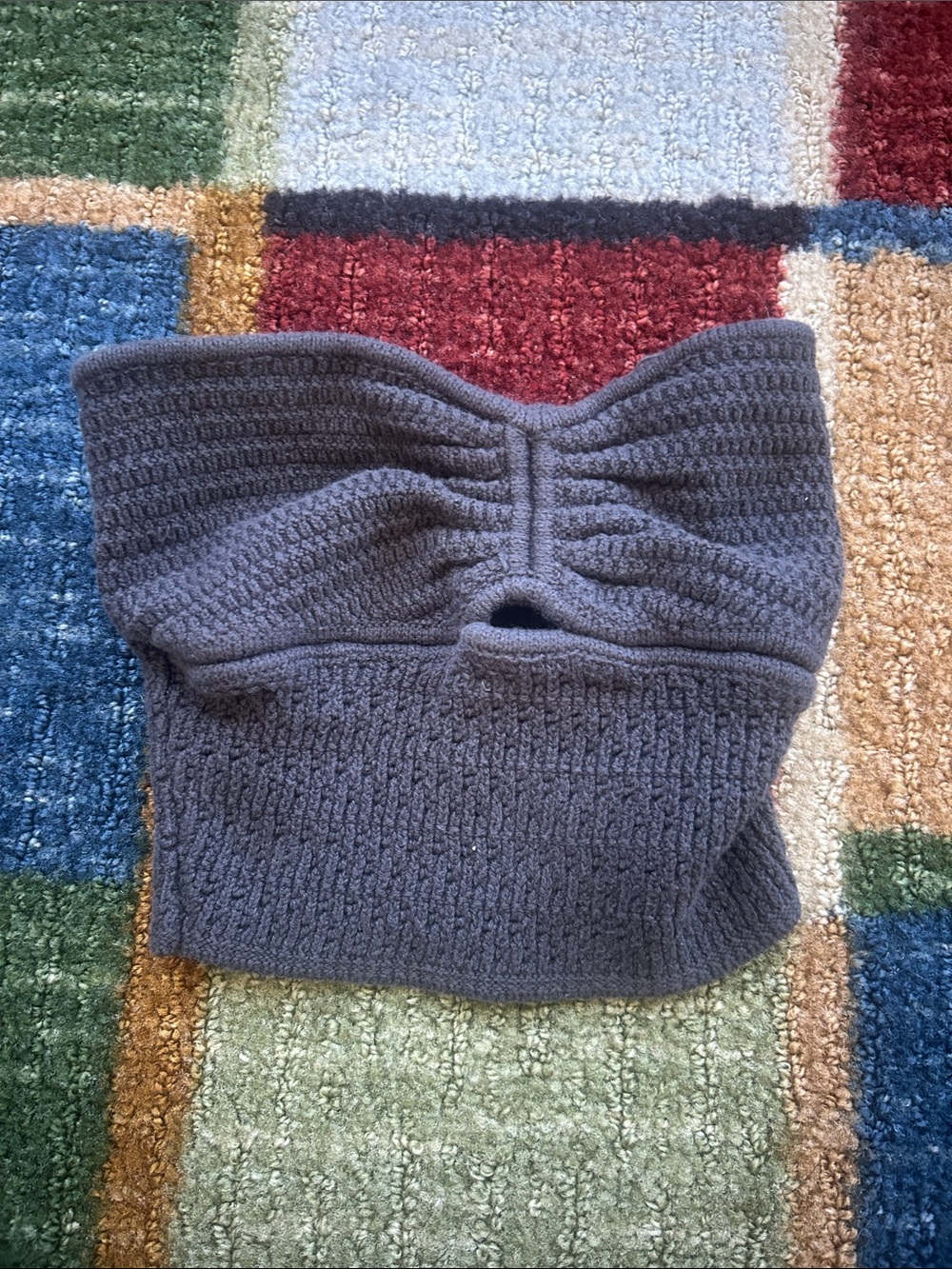 American Eagle Outfitters Charcoal Knit Headband